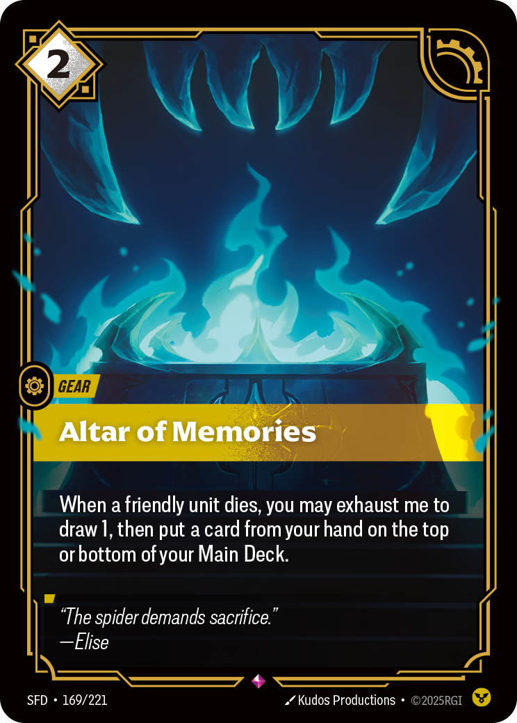 Altar of Memories — Riftbound SFD-169/221