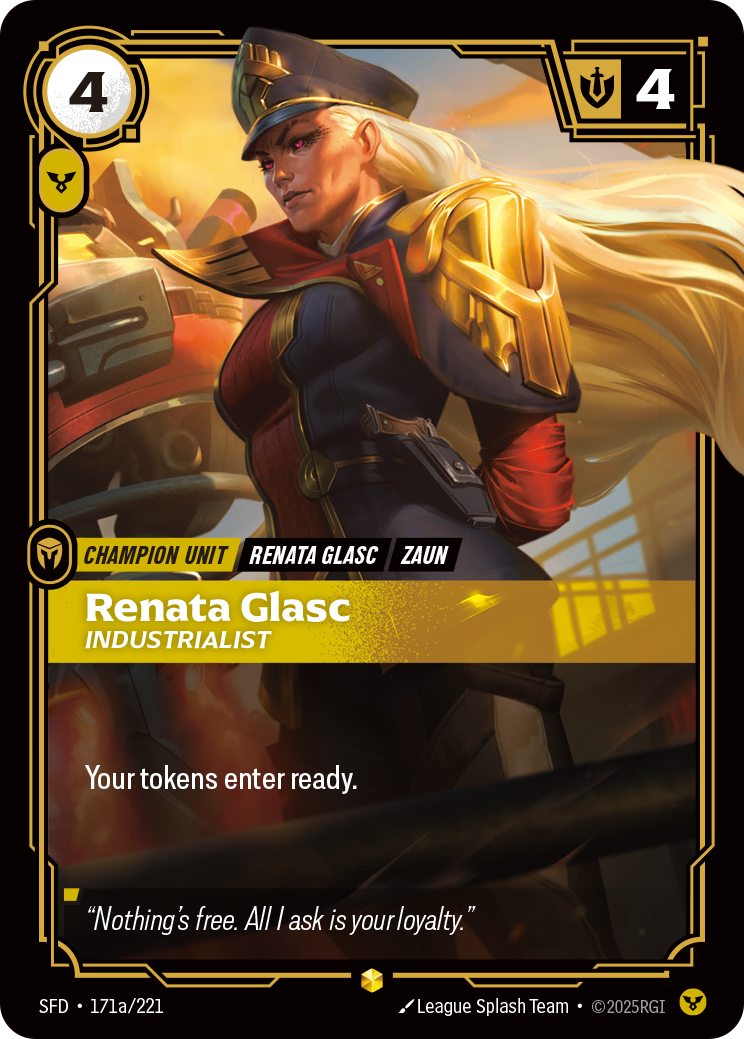 Renata Glasc, Industrialist — Riftbound SFD-171a/221