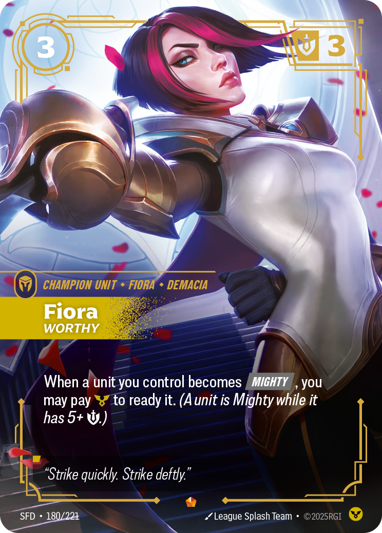 Fiora, Worthy — Riftbound SFD-180/221
