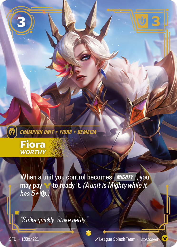 Fiora, Worthy — Riftbound SFD-180a/221