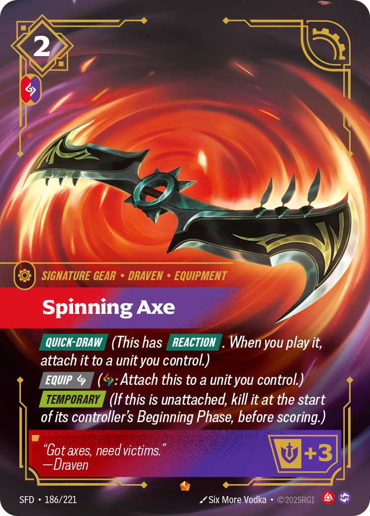Spinning Axe — Riftbound SFD-186/221