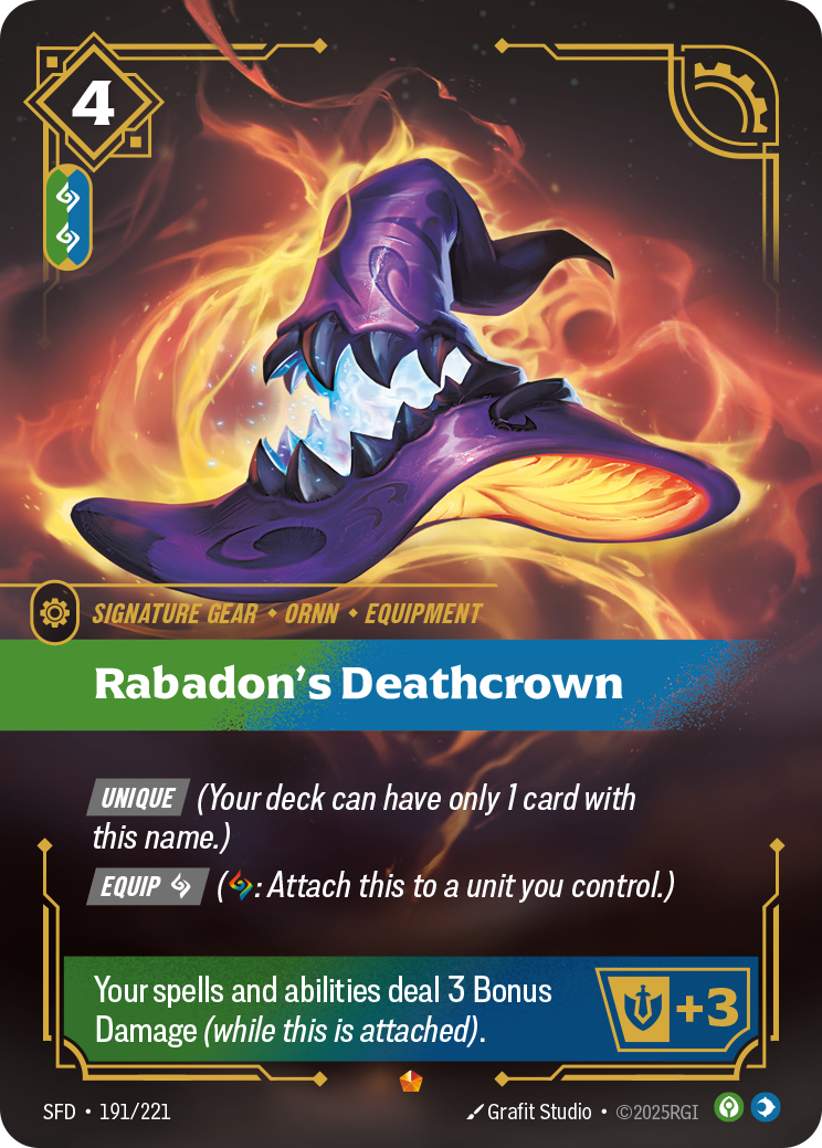 Rabadon's Deathcrown — Riftbound SFD-191/221
