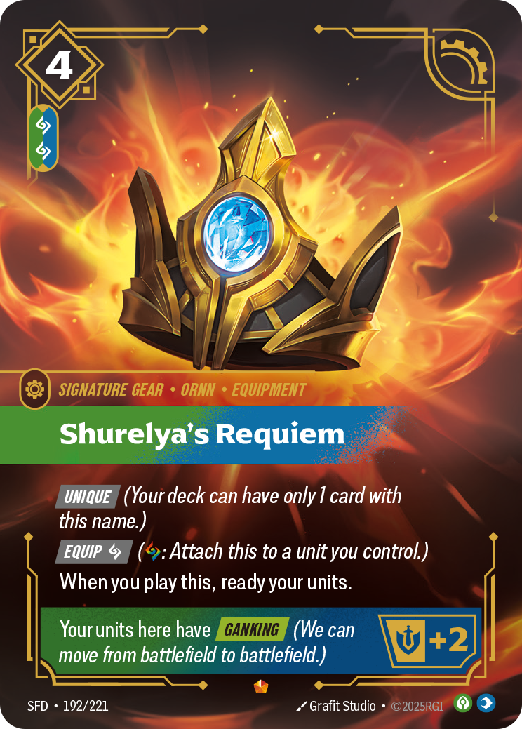 Shurelya's Requiem — Riftbound SFD-192/221