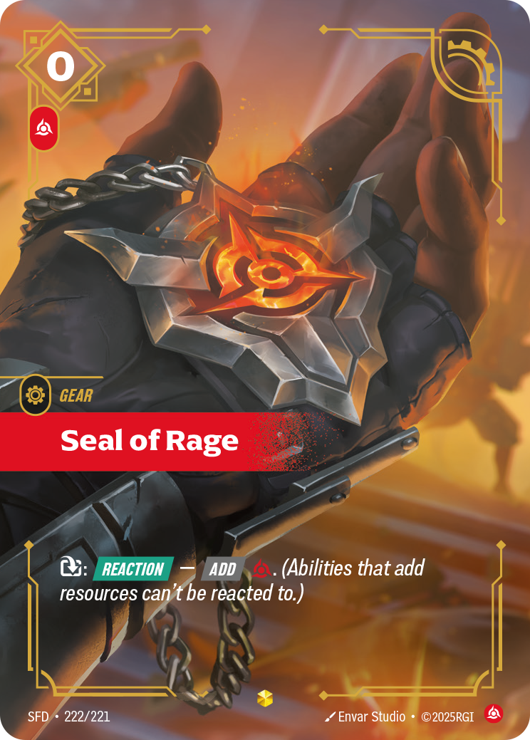 Seal of Rage — Riftbound SFD-222/221