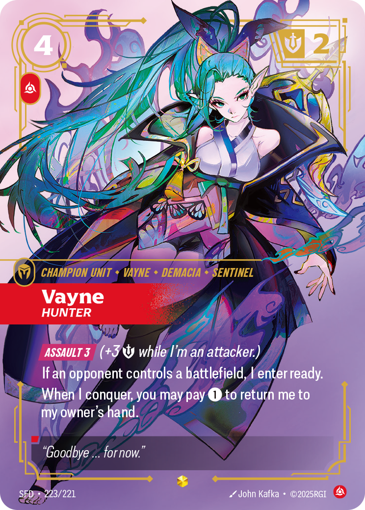 Vayne, Hunter — Riftbound SFD-223/221