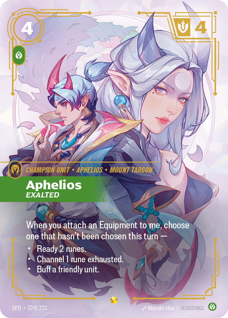 Aphelios, Exalted — Riftbound SFD-224/221