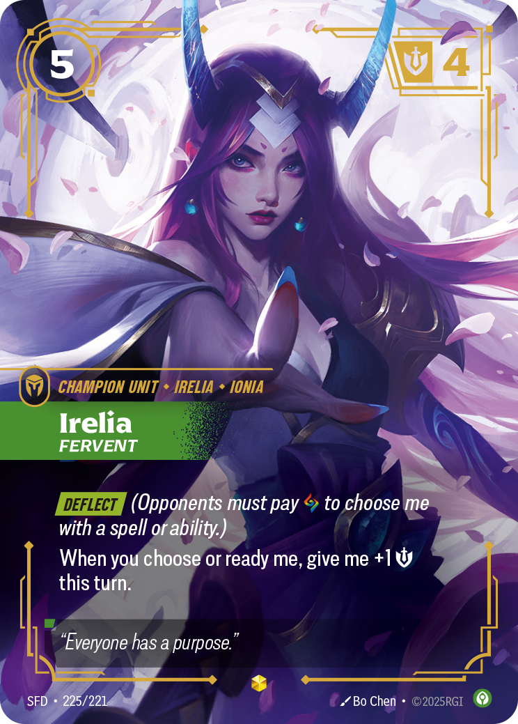 Irelia, Fervent — Riftbound SFD-225/221