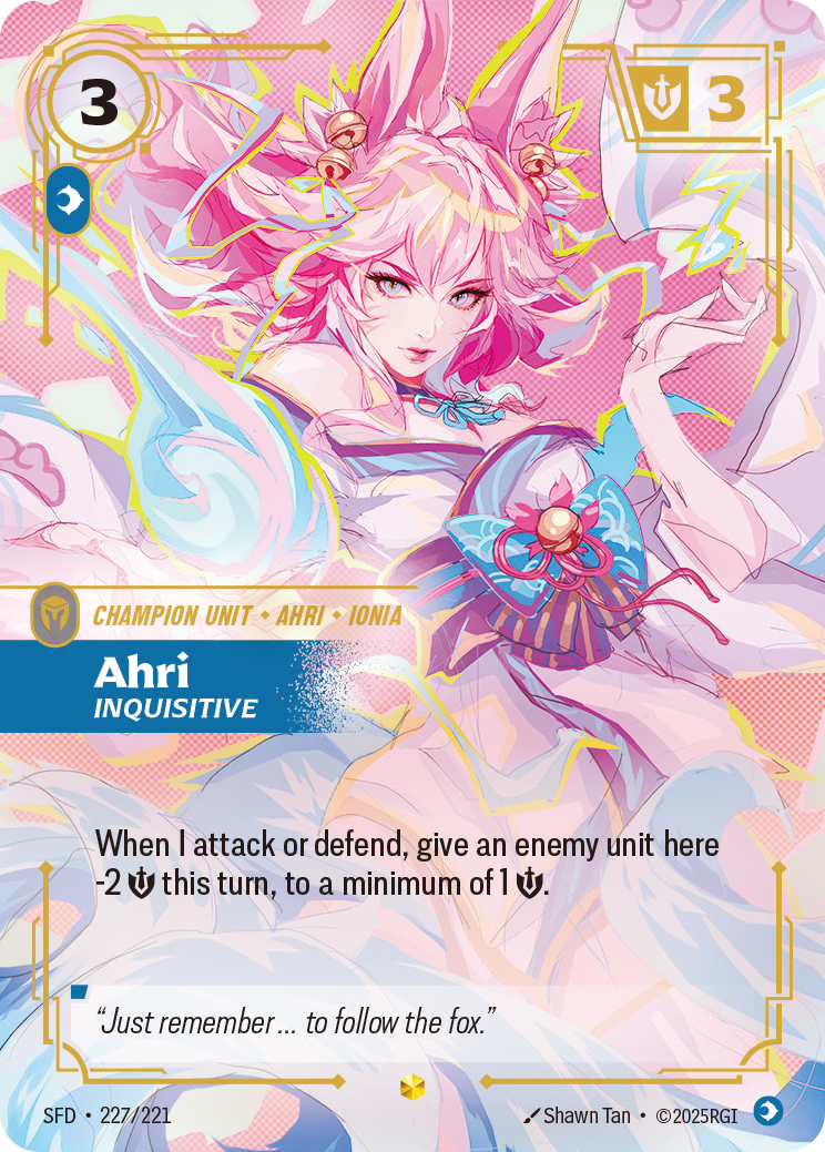 Ahri, Inquisitive — Riftbound SFD-227/221
