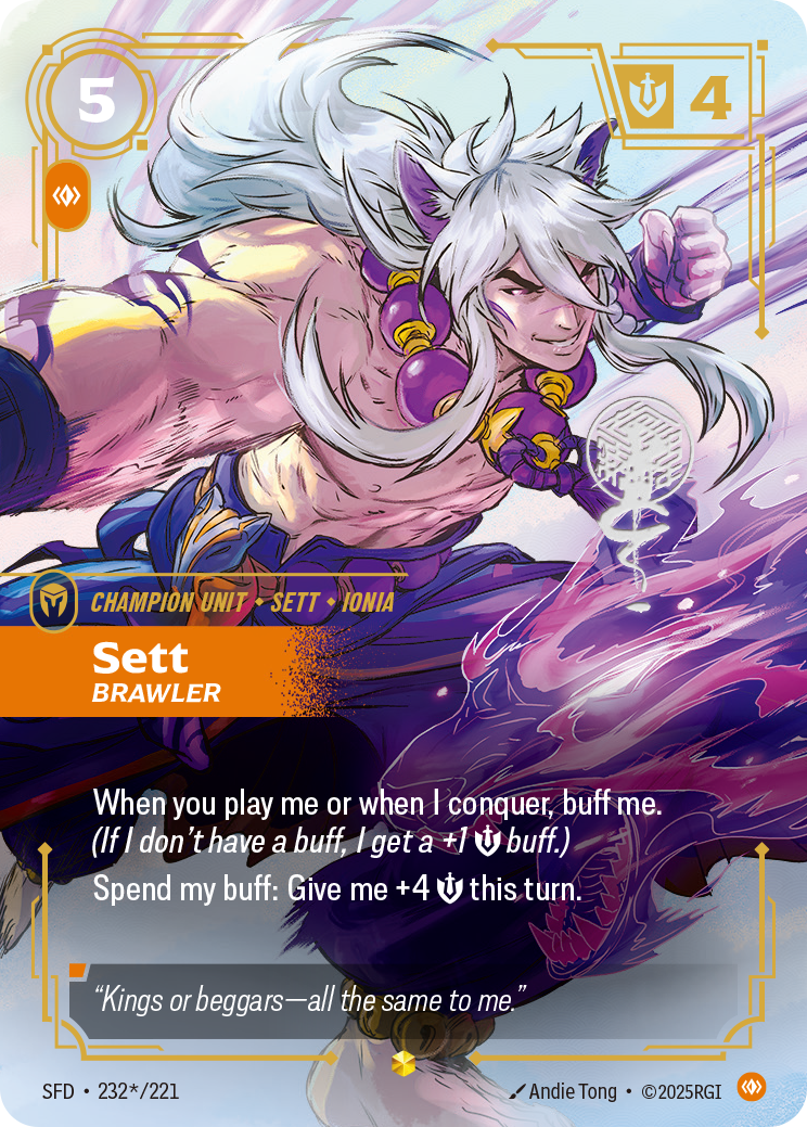 Sett, Brawler — Riftbound SFD-232*/221