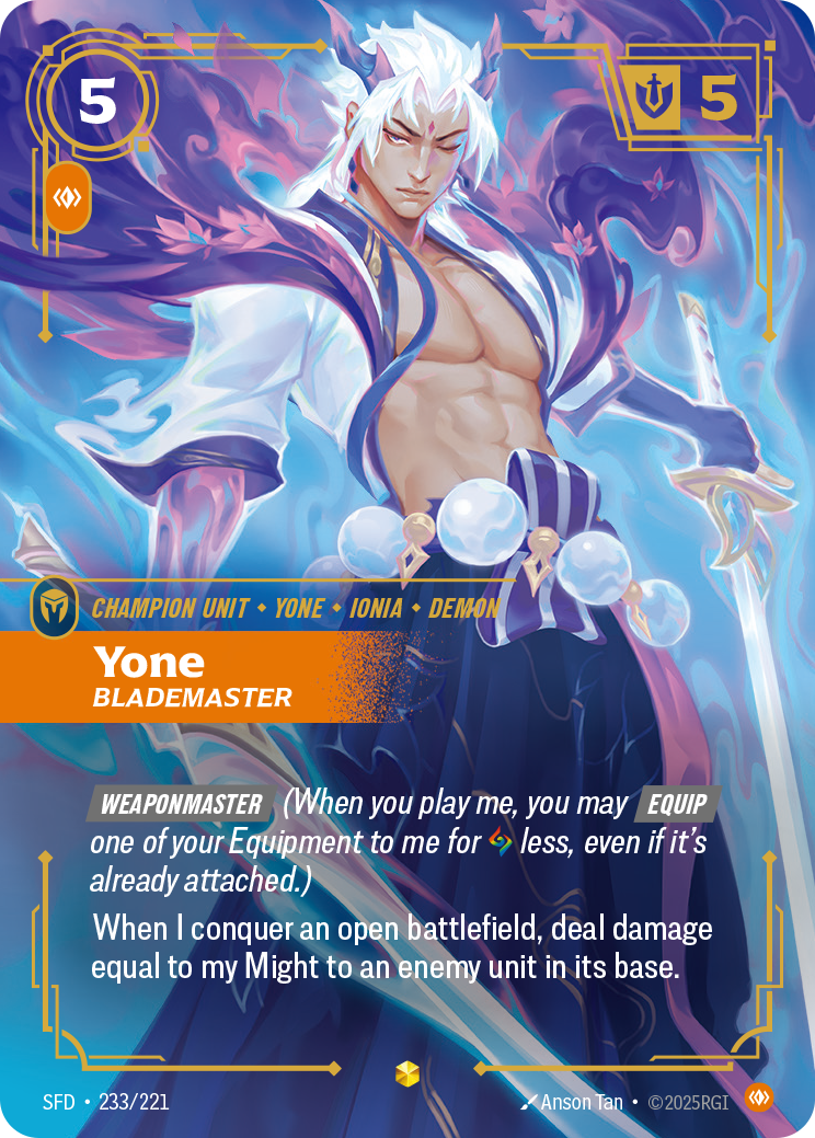Yone, Blademaster — Riftbound SFD-233/221