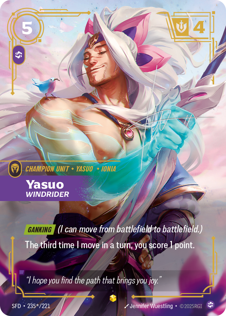 Yasuo, Windrider — Riftbound SFD-235*/221