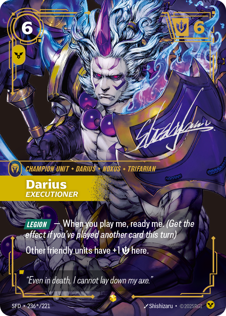 Darius, Executioner — Riftbound SFD-236*/221