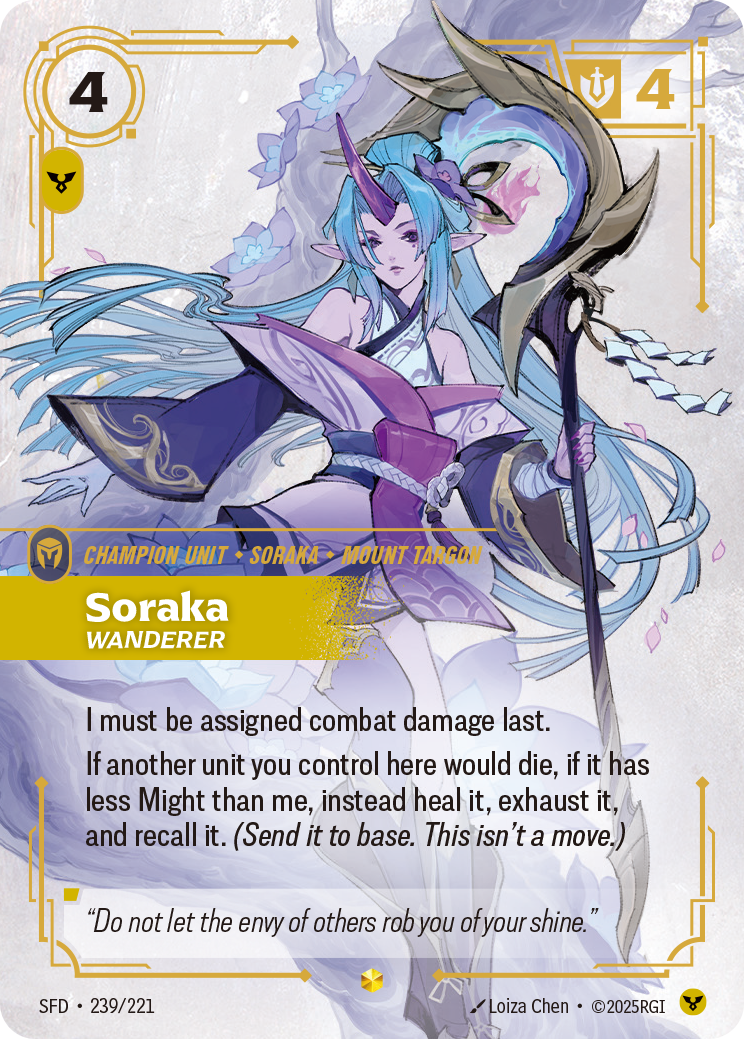 Soraka, Wanderer — Riftbound SFD-239/221