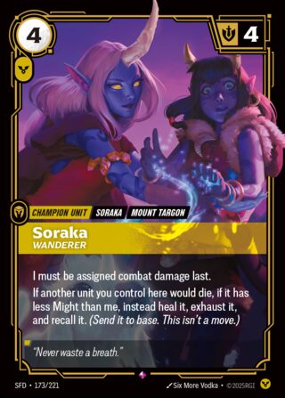 Soraka, Wanderer
