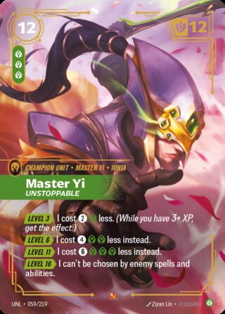 Master Yi, Unstoppable