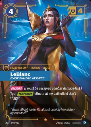 LeBlanc, Everywhere at Once