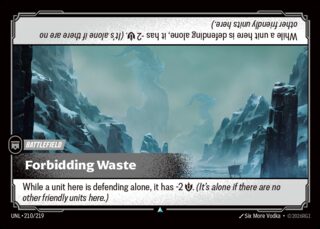 Forbidding Waste