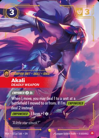 Akali, Deadly Weapon