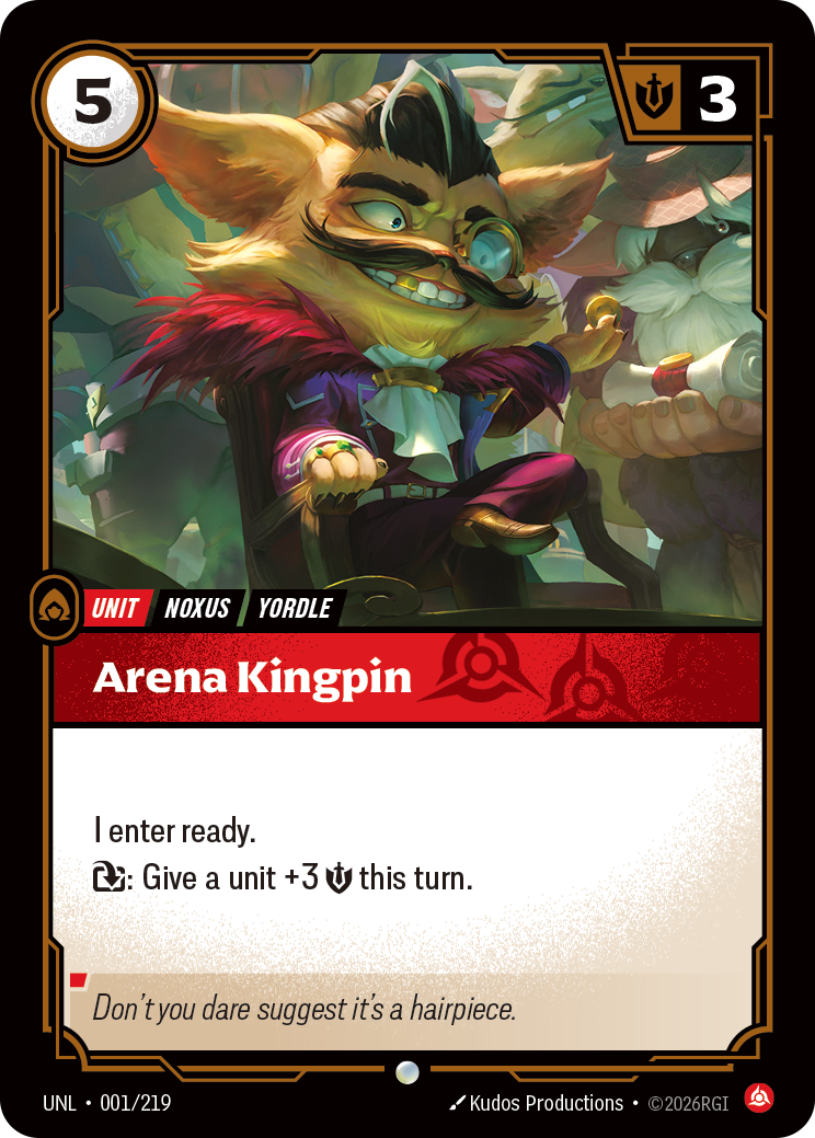 Arena Kingpin — Riftbound UNL-001/219