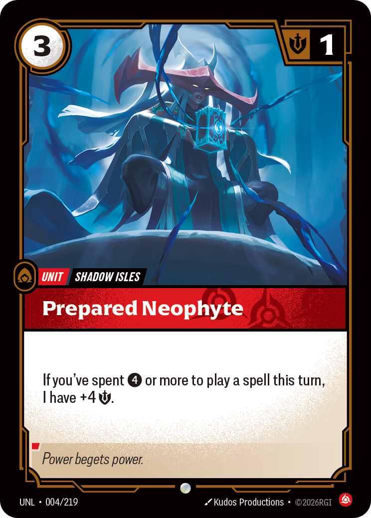 Prepared Neophyte — Riftbound UNL-004/219