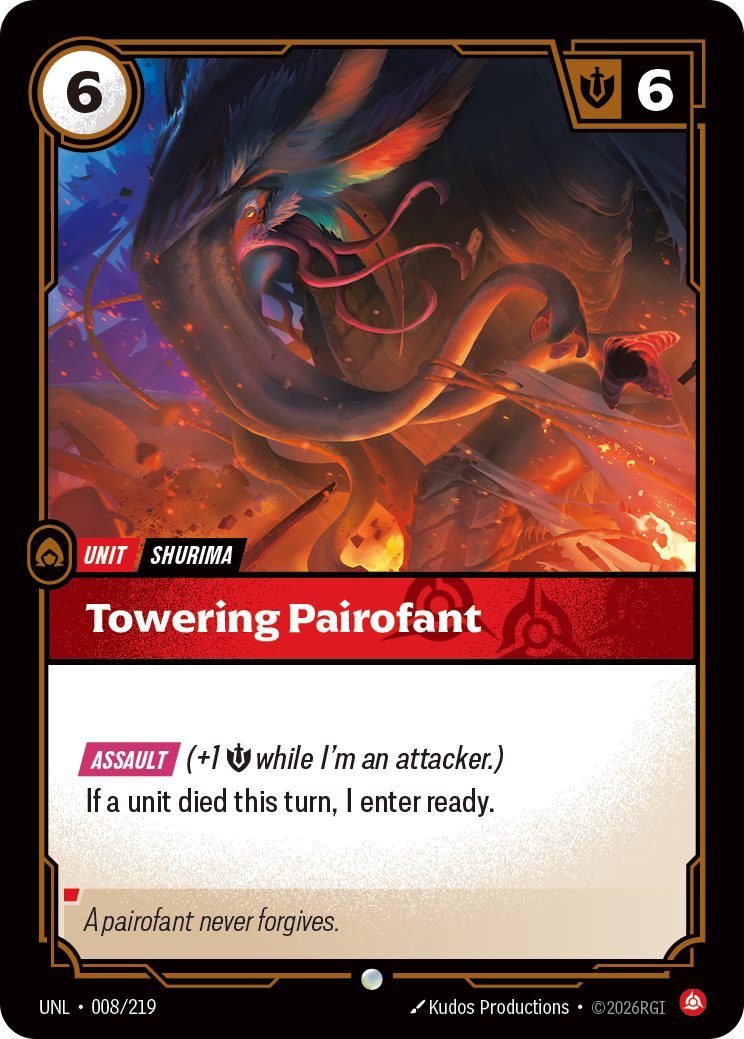 Towering Pairofant — Riftbound UNL-008/219