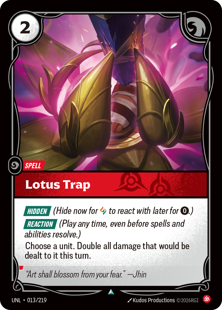 Lotus Trap — Riftbound UNL-013/219