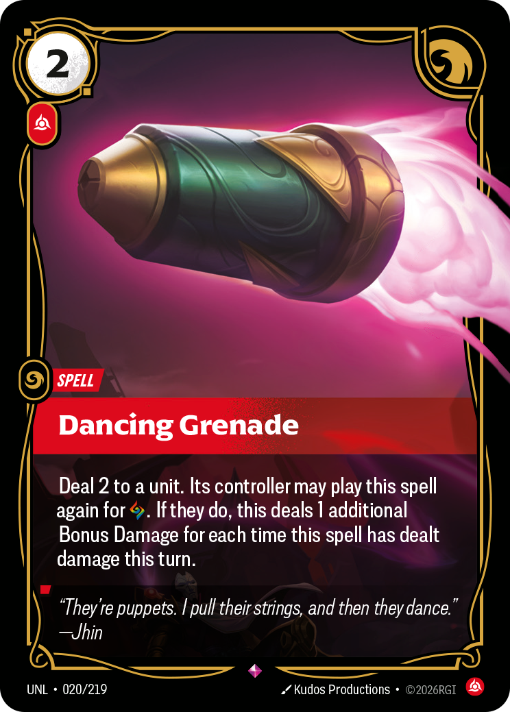 Dancing Grenade — Riftbound UNL-020/219