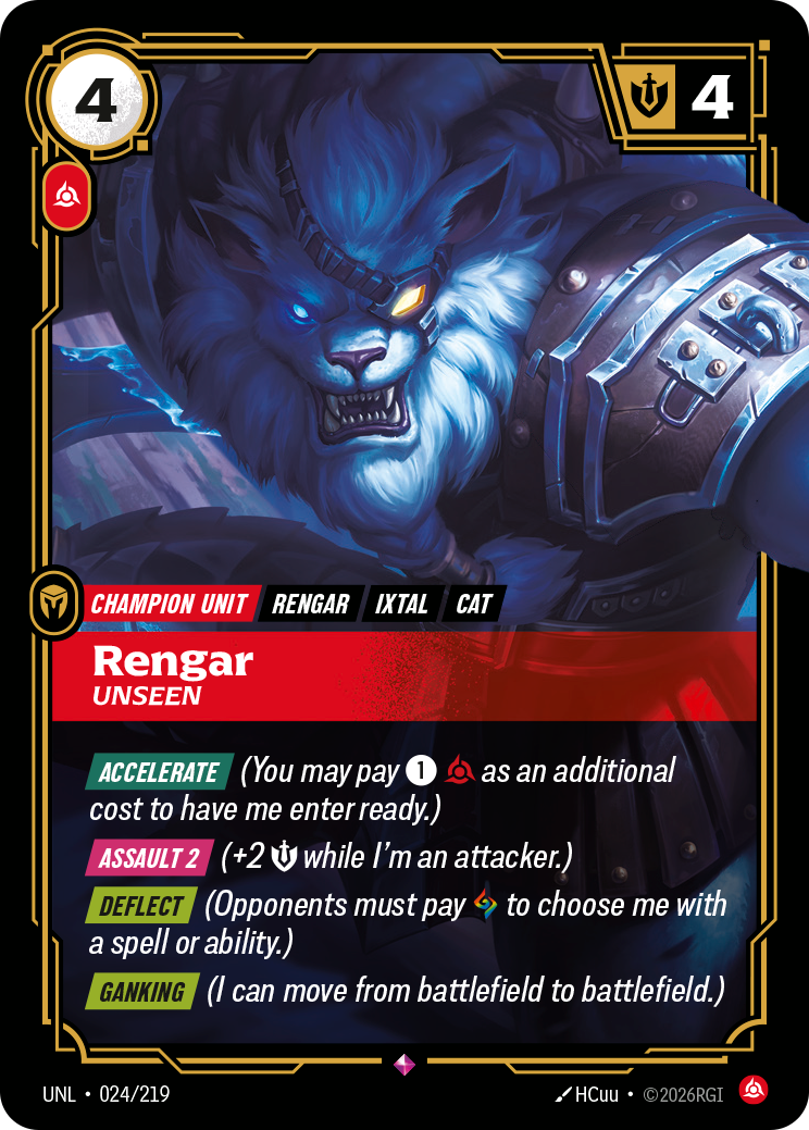 Rengar, Unseen — Riftbound UNL-024/219