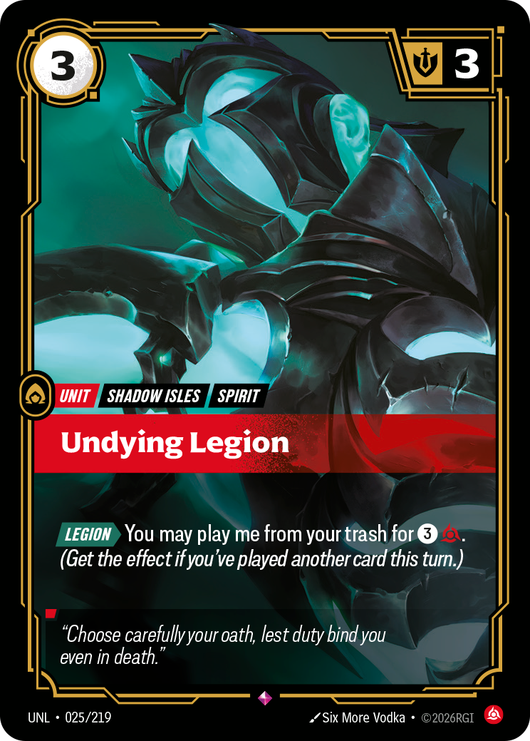Undying Legion — Riftbound UNL-025/219