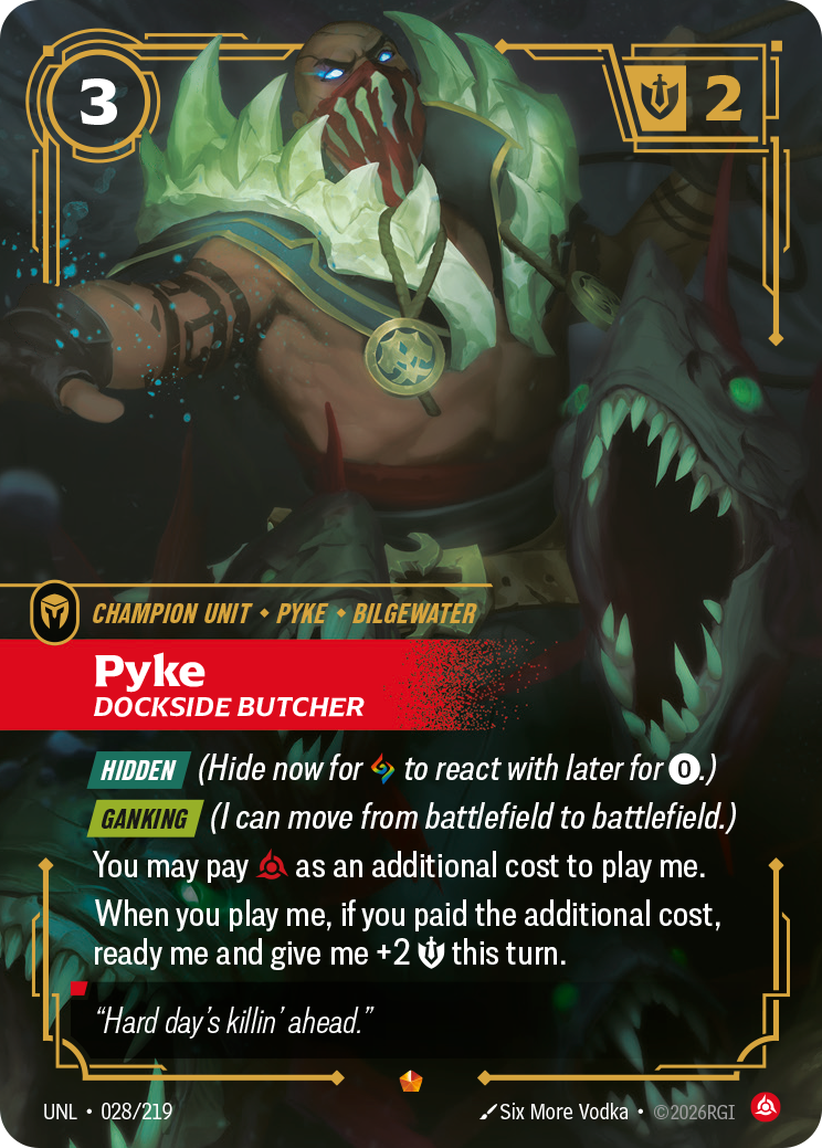 Pyke, Dockside Butcher — Riftbound UNL-028/219