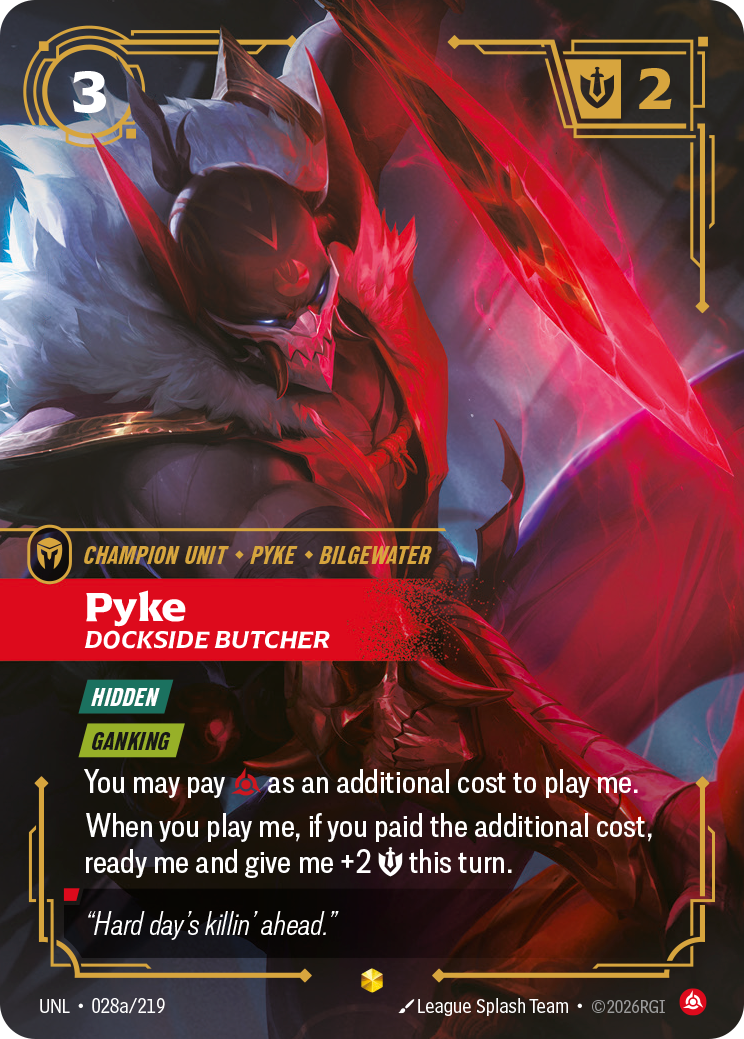Pyke, Dockside Butcher — Riftbound UNL-028a/219
