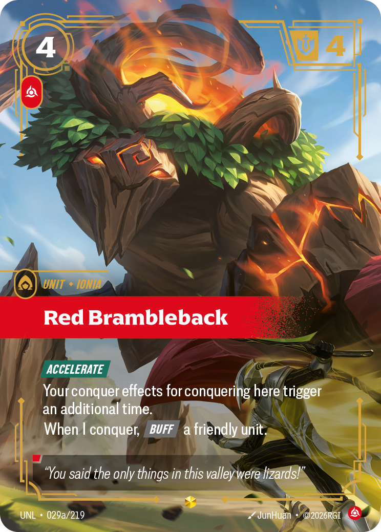 Red Brambleback — Riftbound UNL-029a/219