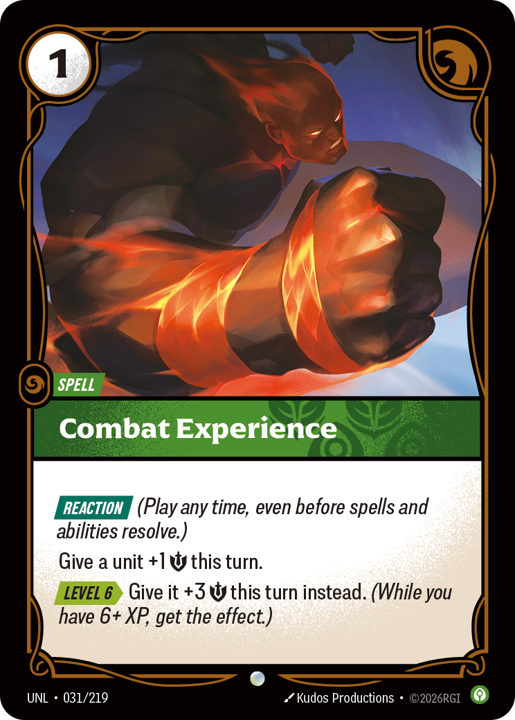 Combat Experience — Riftbound UNL-031/219