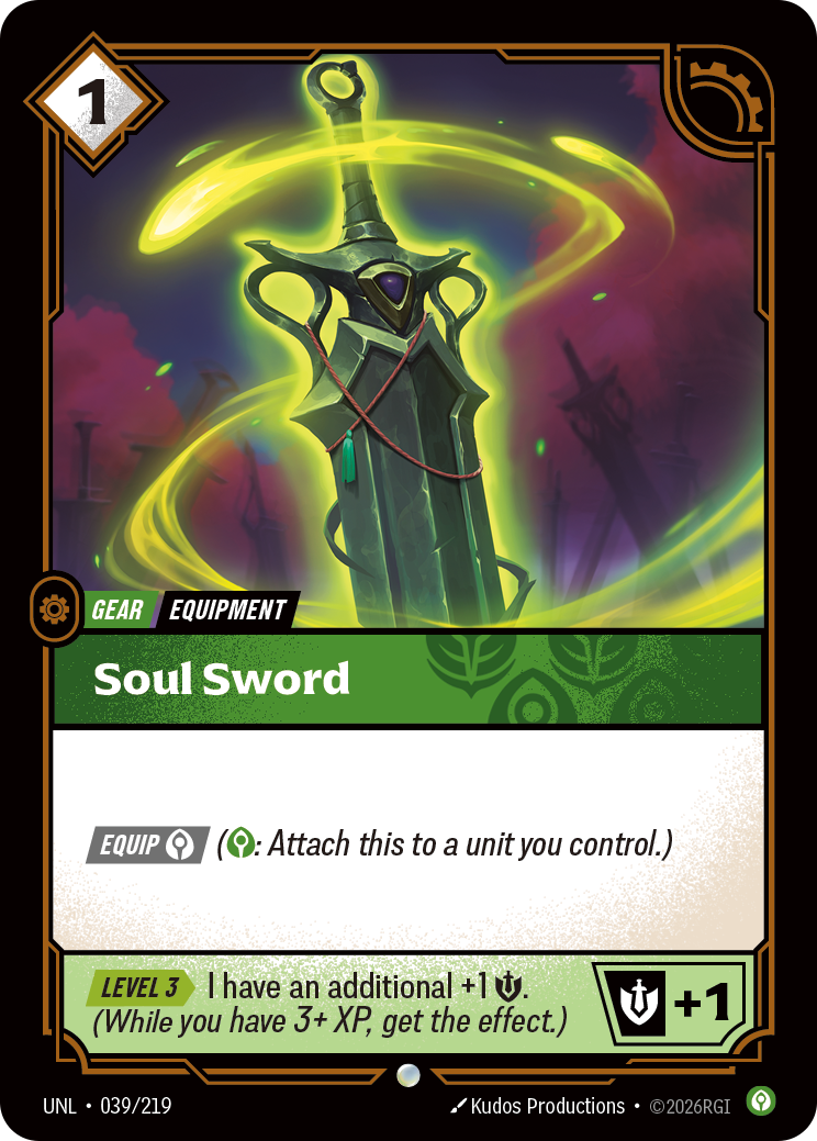 Soul Sword — Riftbound UNL-039/219