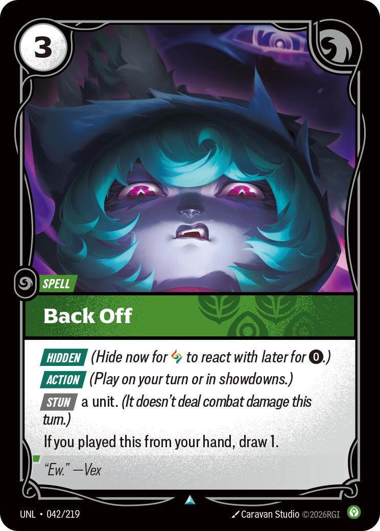 Back Off — Riftbound UNL-042/219