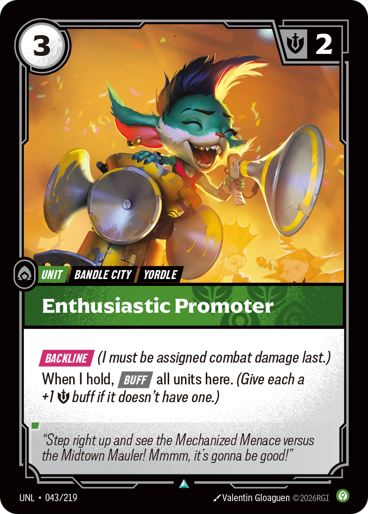 Enthusiastic Promoter — Riftbound UNL-043/219
