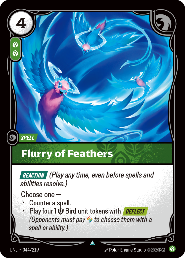 Flurry of Feathers — Riftbound UNL-044/219
