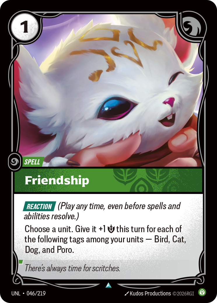 Friendship — Riftbound UNL-046/219