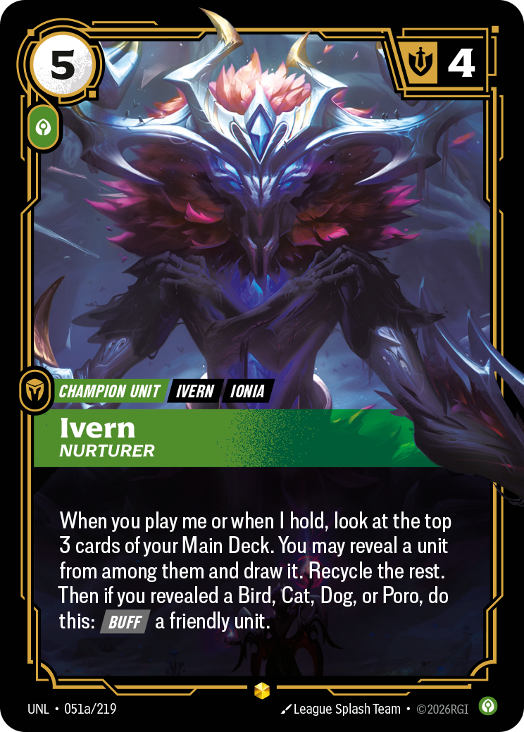 Ivern, Nurturer — Riftbound UNL-051a/219