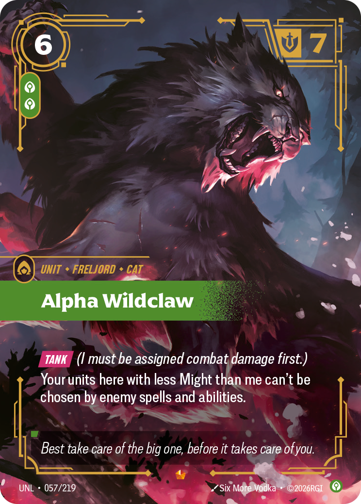 Alpha Wildclaw — Riftbound UNL-057/219