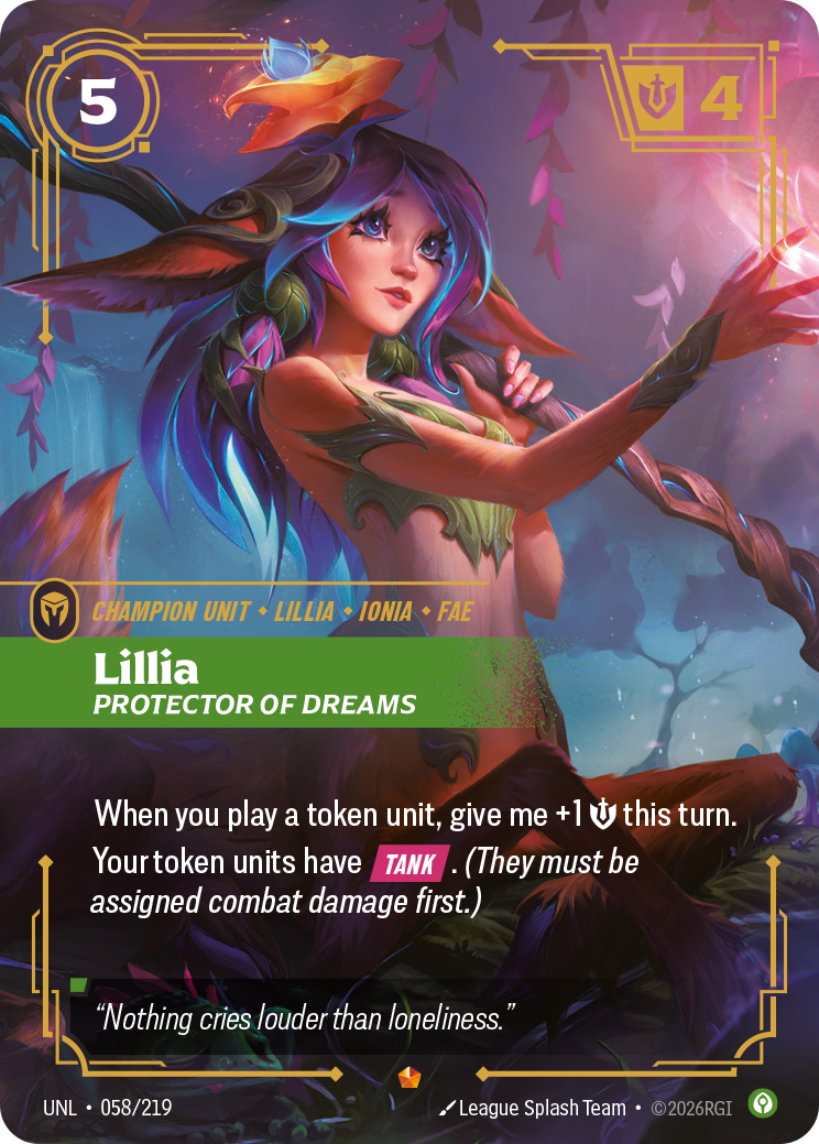 Lillia, Protector of Dreams — Riftbound UNL-058/219