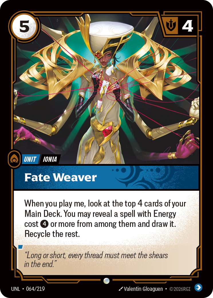 Fate Weaver — Riftbound UNL-064/219