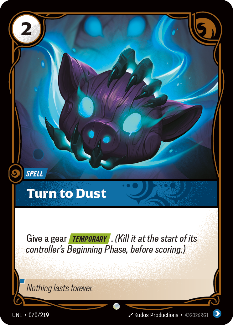 Turn to Dust — Riftbound UNL-070/219