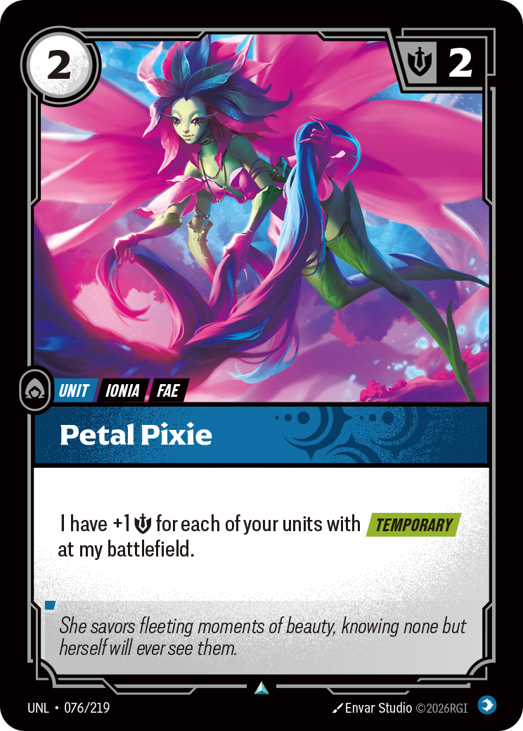 Petal Pixie — Riftbound UNL-076/219