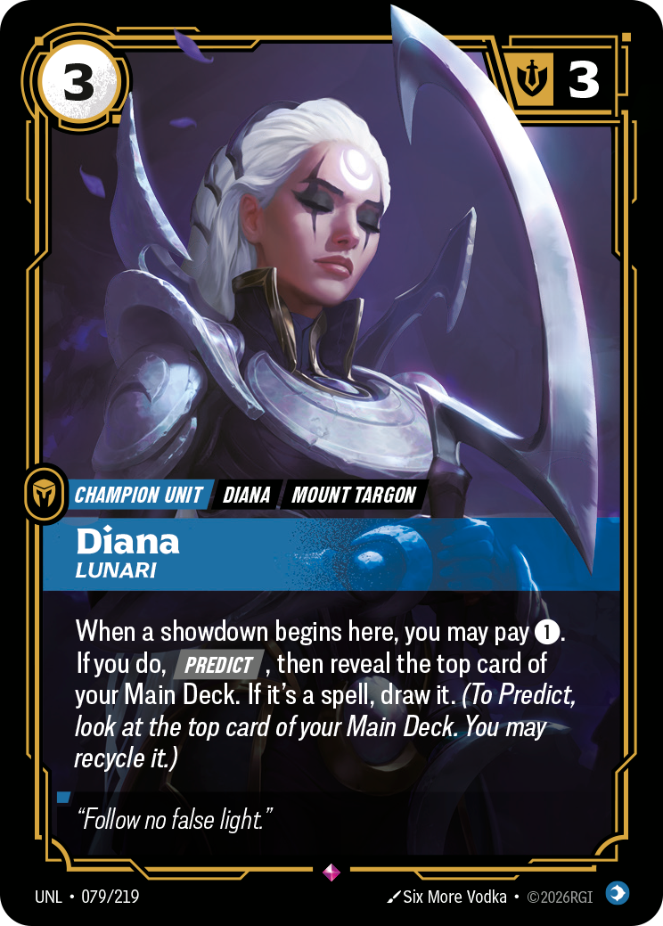 Diana, Lunari — Riftbound UNL-079/219