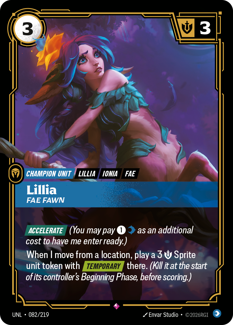 Lillia, Fae Fawn — Riftbound UNL-082/219