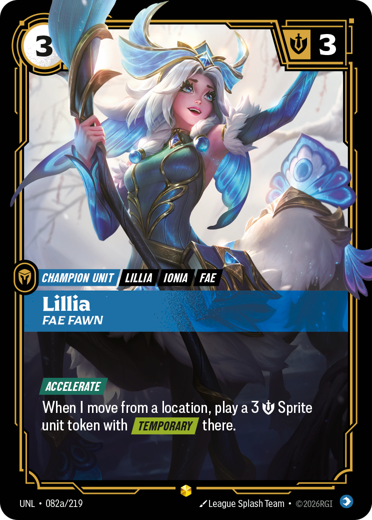 Lillia, Fae Fawn — Riftbound UNL-082a/219