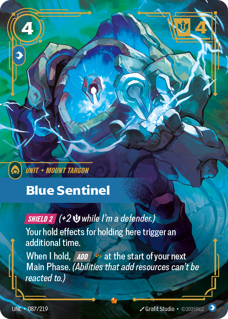 Blue Sentinel — Riftbound UNL-087/219