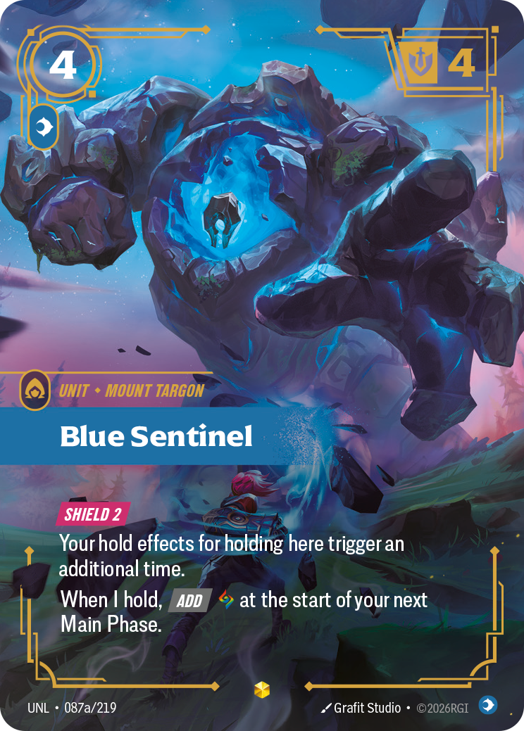 Blue Sentinel — Riftbound UNL-087a/219