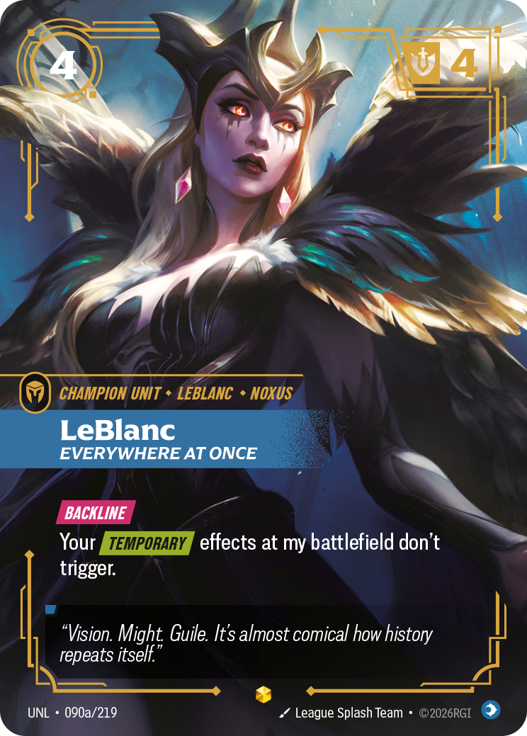LeBlanc, Everywhere at Once — Riftbound UNL-090a/219